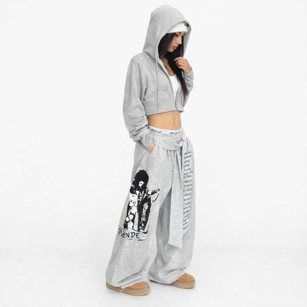 Pantalon Baggy Y2K “Rebel Script”
