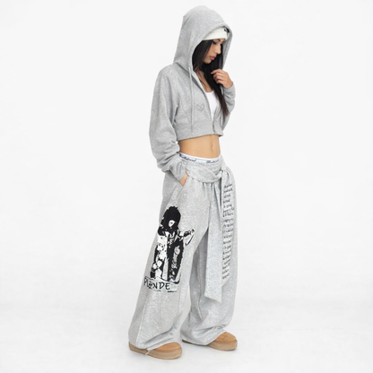 Pantalon Baggy Y2K “Rebel Script”