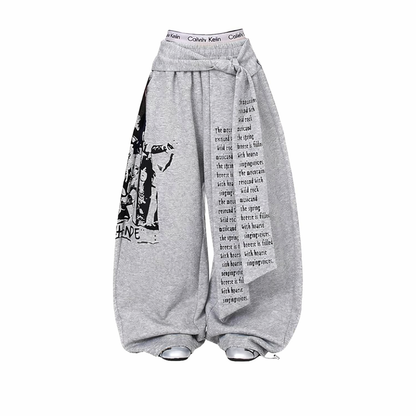 Pantalon Baggy Y2K “Rebel Script”